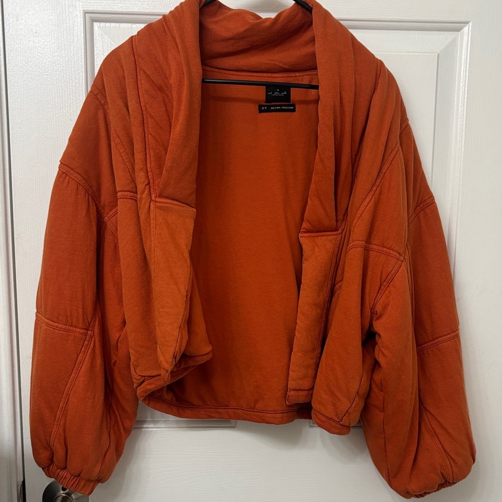 Urban Outfitters Orange Teddy Jacket- XS